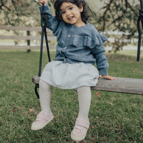 Pretty Brave Boston CANVAS Trainer First Walker Blush Pink